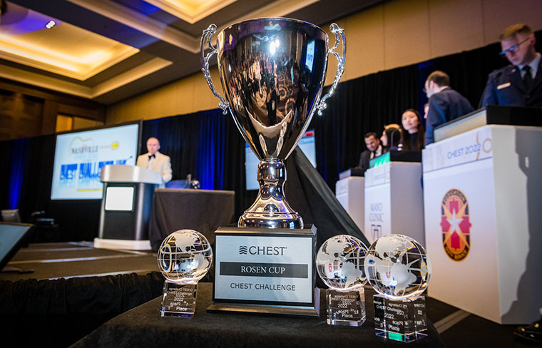 Teams will compete in the CHEST Challenge Championship for the Rosen Cup— named in the memory of former host and CHEST Past President, Mark J. Rosen, MD, Master FCCP.